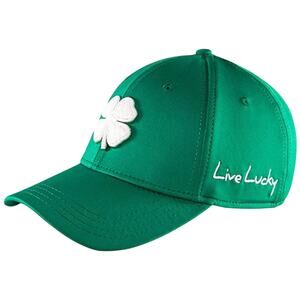 NWT Black Clover Kelly Green, White Clover Baseball Cap Live Lucky S/M